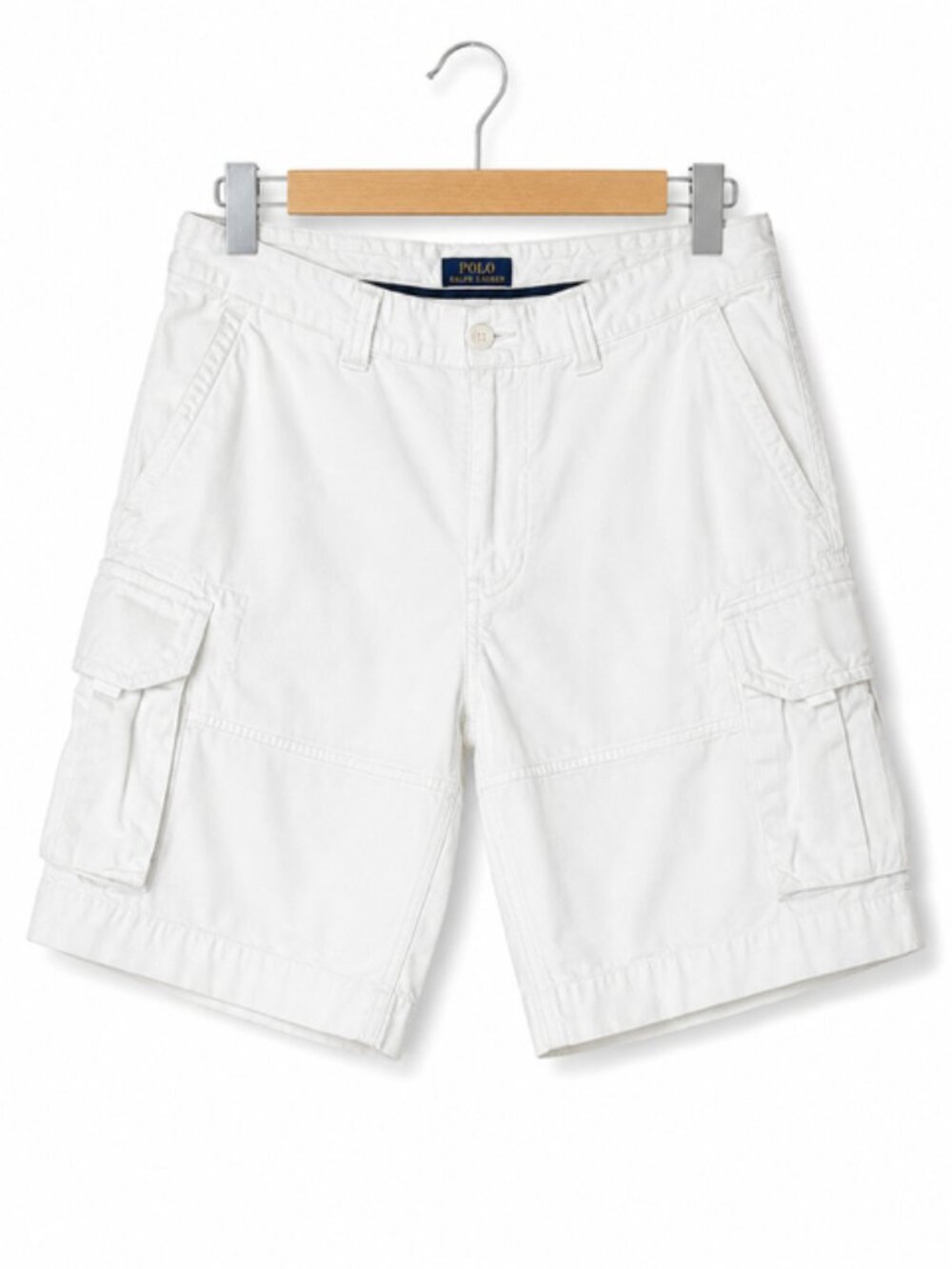 Polo Ralph Lauren White Cargo Shorts Men’s Size 34 Classic Fit 9” Inseam